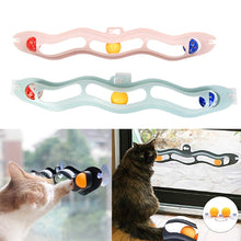 Load image into Gallery viewer, Pets Cat Toys Interactive Track Ball Toy Cat Practical Window Suction Cup Glass Plastic Sucker Funny Cat Educational Toy