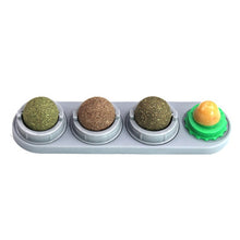 Load image into Gallery viewer, Licking Treats Non Toxic Cats Toy Catnip Ball Set Self Adhesive Pet Supplies Oral Care Rotatable With Box Home Edible Detachable